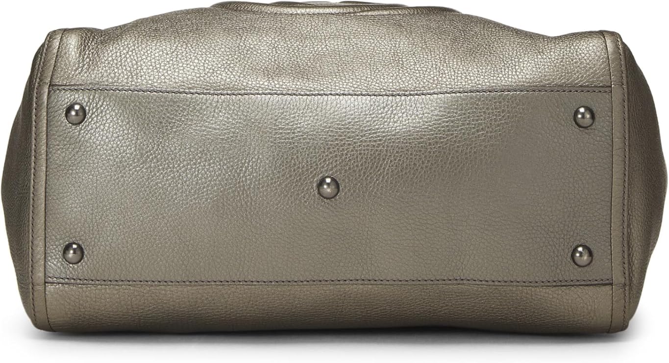 Pre-Loved Silver Leather Soho Convertible Shoulder Bag