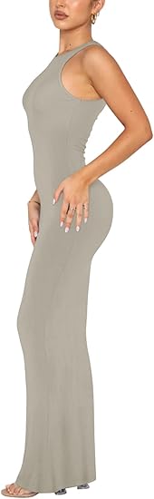 Ribbed Bodycon Maxi Dresses